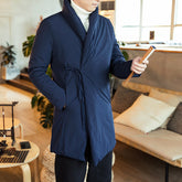 Men's Retro Mid-Length Cotton Coat